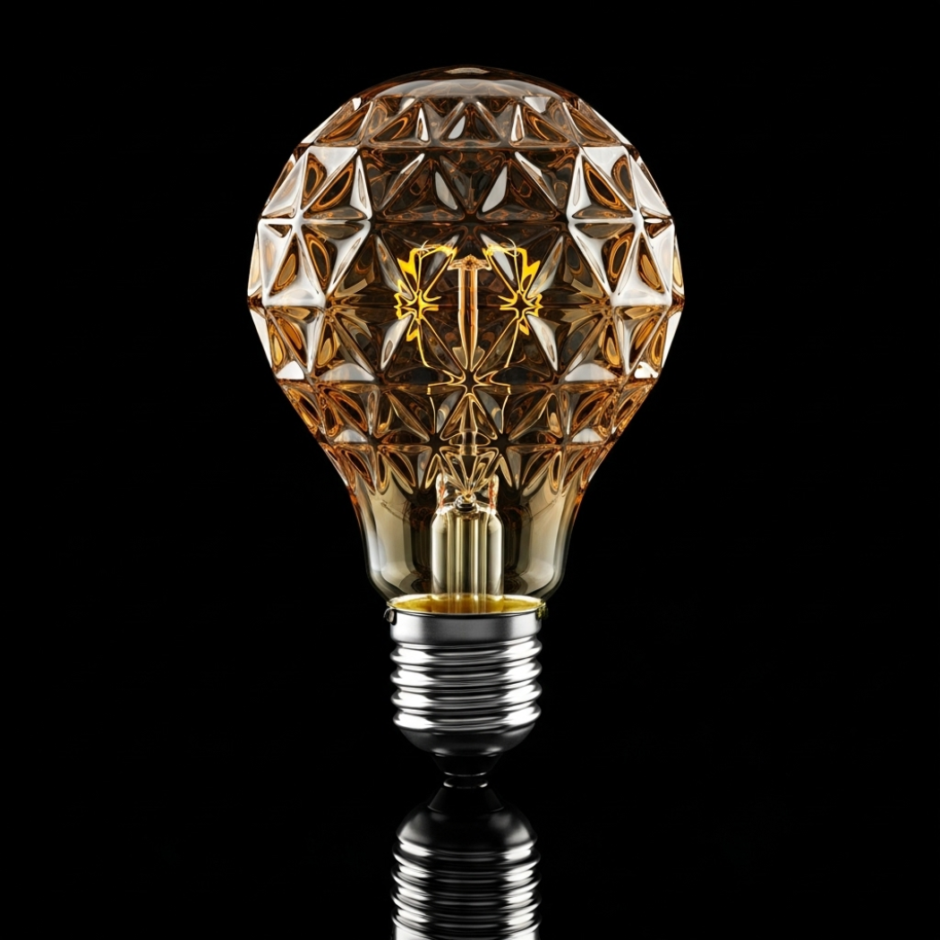 Edison Amber LED Diamond Energy Saving Light Bulb