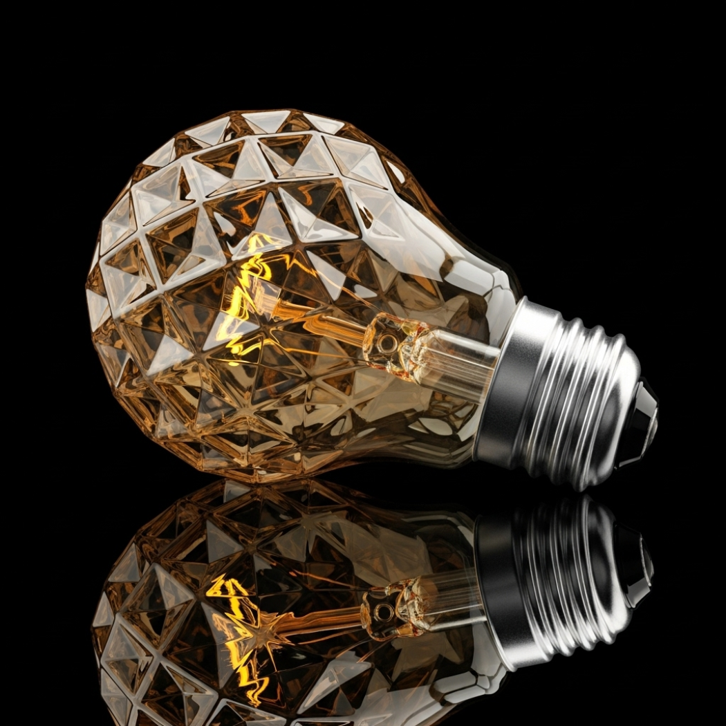 Edison Amber LED Diamond Energy Saving Light Bulb