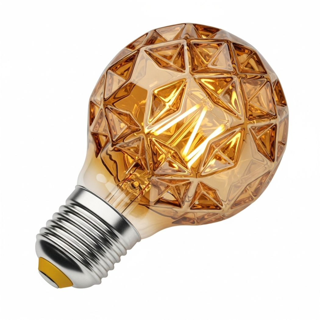 Edison Amber LED Diamond Energy Saving Light Bulb