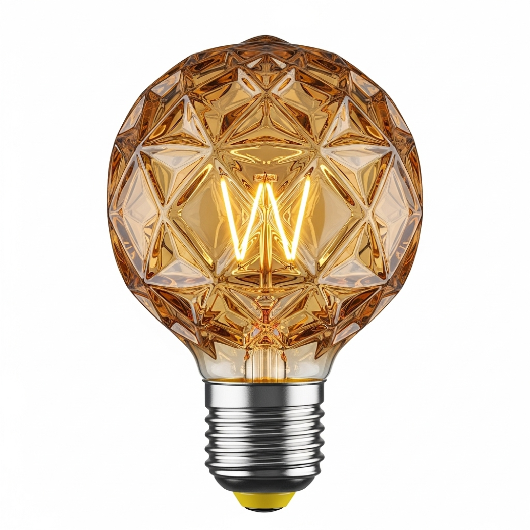 Edison Amber LED Diamond Energy Saving Light Bulb
