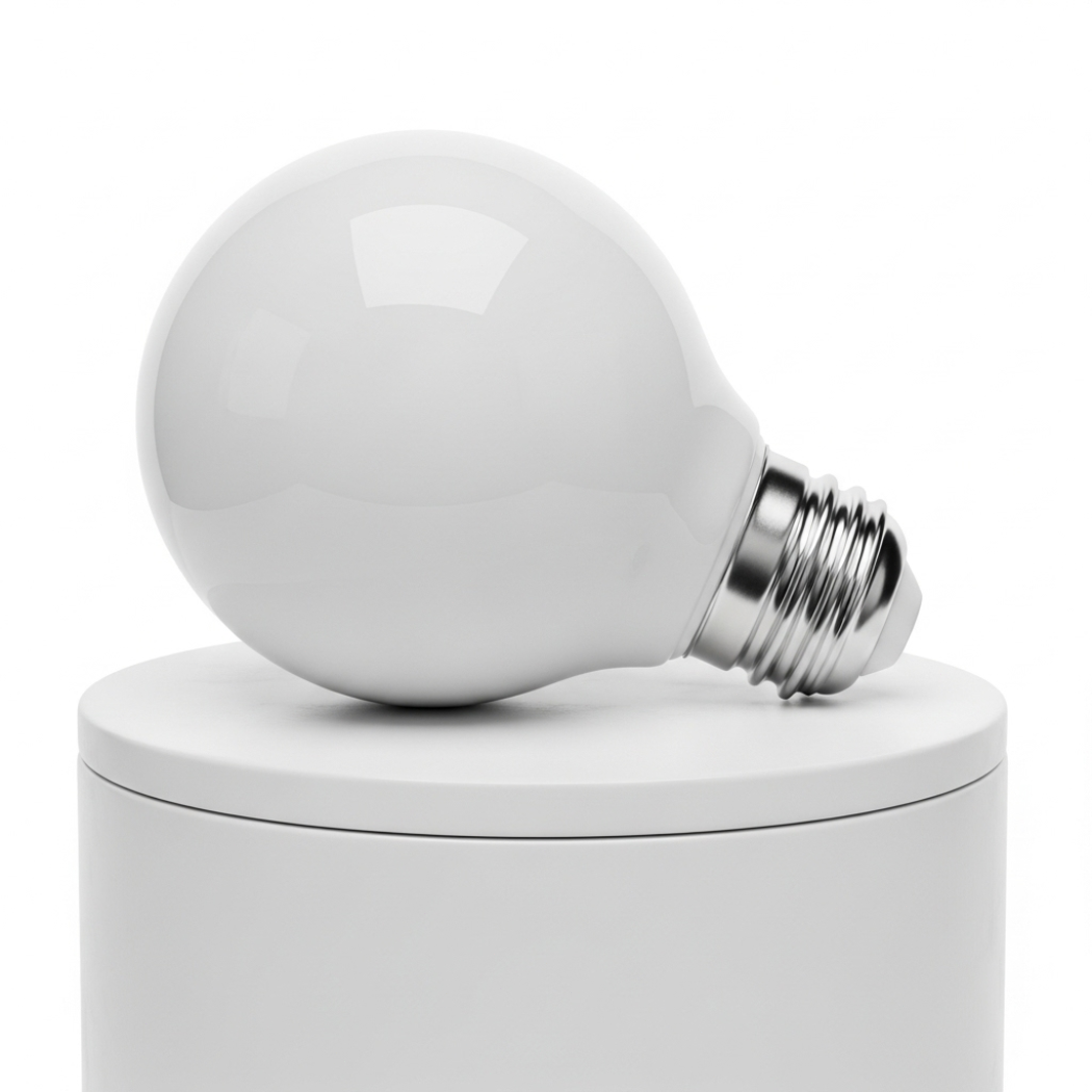 LED incandescent milky white bulb