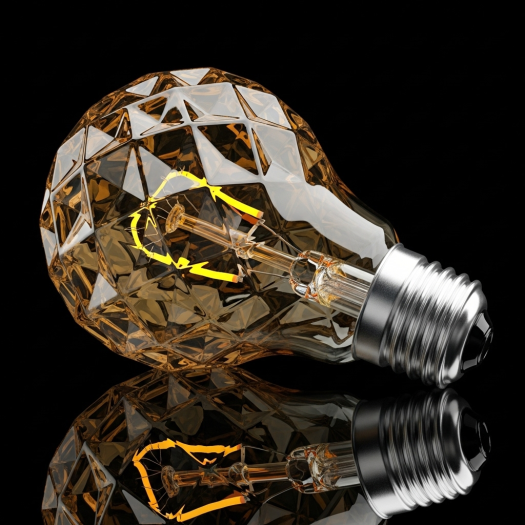 Edison Amber LED Diamond Energy Saving Light Bulb