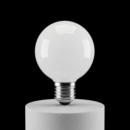 LED incandescent milky white bulb