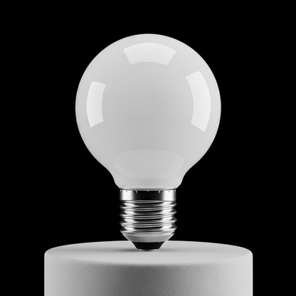LED incandescent milky white bulb