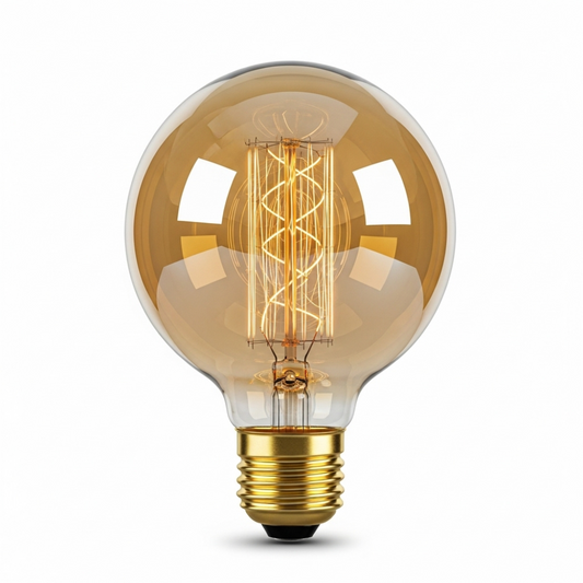 Amber LED round shatterproof bulb